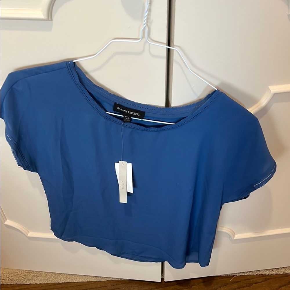 Banana Republic Royal Blue Crop Top